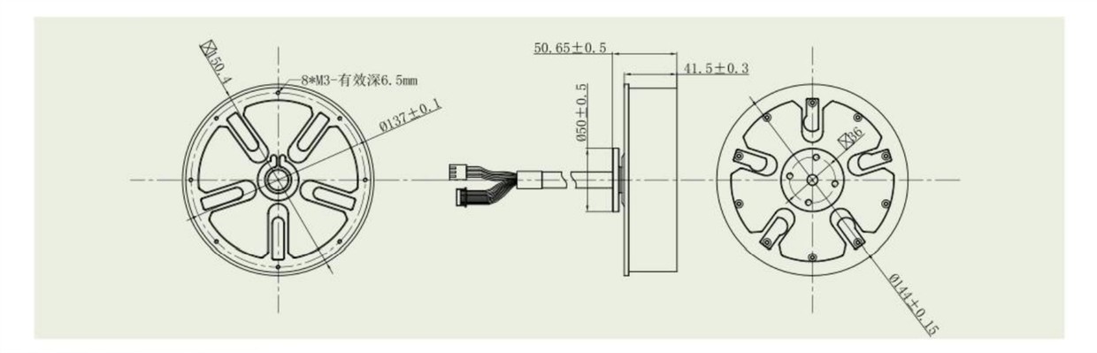 VSD-HUB-55-motor outline VSD-HUB-55-motor outline