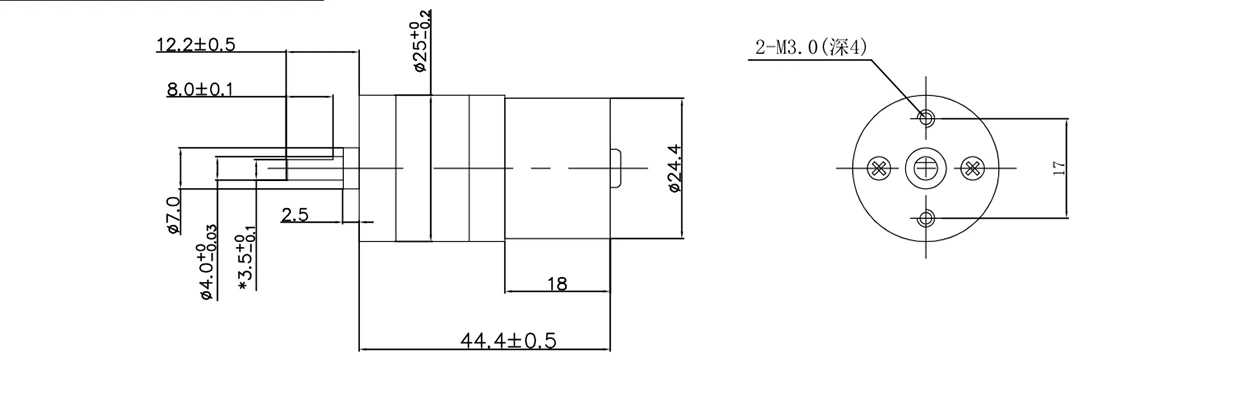 VSD - 25A2418 Brushless Gear Motor Design VSD - 25A2418 Brushless Gear Motor Design